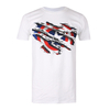 Marvel Captain America Torn Logo White T-Shirt