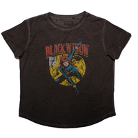 Marvel Charcoal "Black Widow Comic" T-shirt