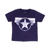 Marvel Navy KIDS Captain America Star Logo T-Shirt
