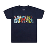 Marvel Navy KIDS Character Font Logo T-Shirt