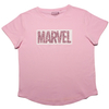 Marvel Pink "Leopard Logo" Womens T-shirt