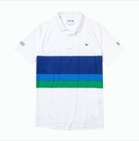 Men’s Lacoste SPORT x Novak Djokovic White Stretch Regular Fit Polo Shirt