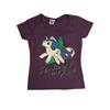 My Little Pony " Unicorns Are Real" Womens Purple T-shirt UK XS