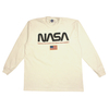 NASA White "Black Logo" Womens T-shirt