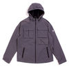 Nicholas Deakins Ash Grey Hooded Utility Jacket
