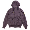 Nicholas Deakins Ash Grey Military Style Hooded Bomber Jacket