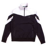 Nicholas Deakins Black & White Half Zip Track Jacket