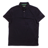 Nicholas Deakins Black Double Tipped Soft Cotton Polo