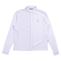 Nicholas Deakins Blue Pique Cotton Long Sleeve Shirt