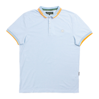 Nicholas Deakins Blue with Neon Tipped Polo