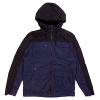 Nicholas Deakins Dark Navy / Black Lightweight Hooded Shell Jacket