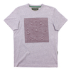 Nicholas Deakins Grey / Burgundy Striped Box Rose T-shirt