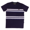 Nicholas Deakins Navy Block Striped T-Shirt