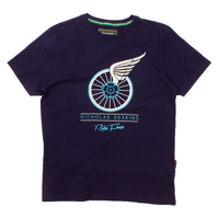 Nicholas Deakins Navy Ride Free T-shirt