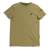 Nicholas Deakins Olive Green Shoulder Panel T-shirt