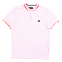Nicholas Deakins Pink with Neon Tipped Polo