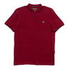 Nicholas Deakins Red Melange Quarter Zip Polo