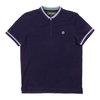 Nicholas Deakins True Navy Quarter Zip Knit Collar Polo