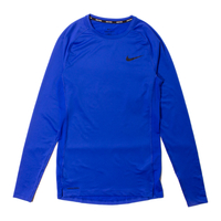 Nike Pro Blue Tight-Fit L/S Core Training T-Shirt