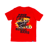 No Fear Red "Behind Bars" BOYS T-Shirt