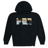 Ocean Pacific Black Tropical Lines Logo Pullover Hoodie