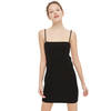 Oh My Love Black Rib Camisole Mini Dress
