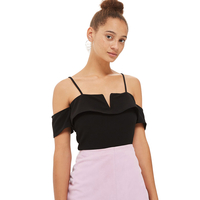 Oh My Love Black V Bandeau Bodysuit