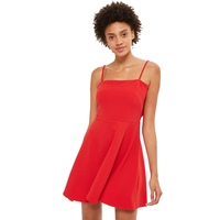 Oh My Love Red Camisole Skater Dress