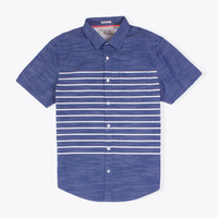 Original Penguin Bering Sea / White Striped S/S Shirt