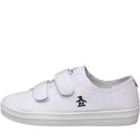 Original Penguin Kids White Canvas Trainers