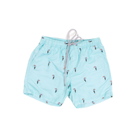 Originally Made For Next Aqua Pelican Print Swim Shorts