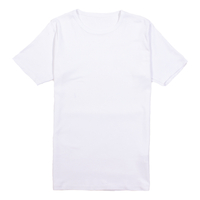 Plain White Stretch Slim fit T-Shirt