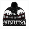 Primative Jolly Bear Black Bobble Hat
