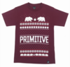 Primitive Jolly Bear Burgundy T-Shirt