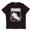 PUMA Black Sneaker Lines White Retro Print