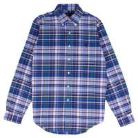 Ralph Lauren Blue Plaid Stretch Performance Shirt