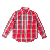 Ralph Lauren BOYS Red/Grey Double Pocket Checked Shirt