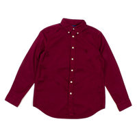 Ralph Lauren KIDS Maroon Cotton Longsleeve Shirt