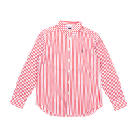 Ralph Lauren KIDS Red Striped Longsleeve Poplin Shirt