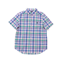 Ralph Lauren KIDS White/Pink/Blue Plaid Poplin Shirt