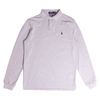 Ralph Lauren Long Sleeve Grey Heather Custom Slim Polo