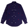 Ralph Lauren Navy W/ White & Red Multi Horse Shirt