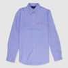 Ralph Lauren Powder Blue Pink Pony Pinstripe shirt