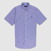 Ralph Lauren White / Black / Blue Grid Check Short Sleeve Stretch Shirt