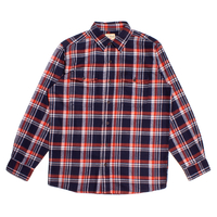 Red Head Navy Red & White Premium Checked Flannel Shirt