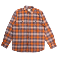 Red Head Rust & Grey Premium Checked Flannel Shirt