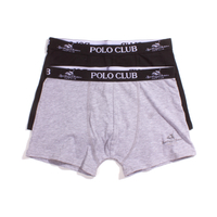 Royal County of Berkshire Polo Club Black/Light Grey Boxers