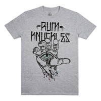 Rum Knuckles Hand Grey Heather T-Shirt