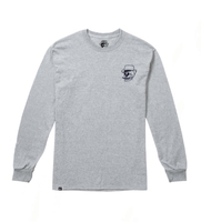 Rum Knuckles Skull Grey Long sleeve T-shirt