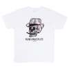 Rum Knuckles White Camo Skull Print T-Shirt